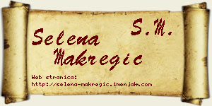 Selena Makregić vizit kartica